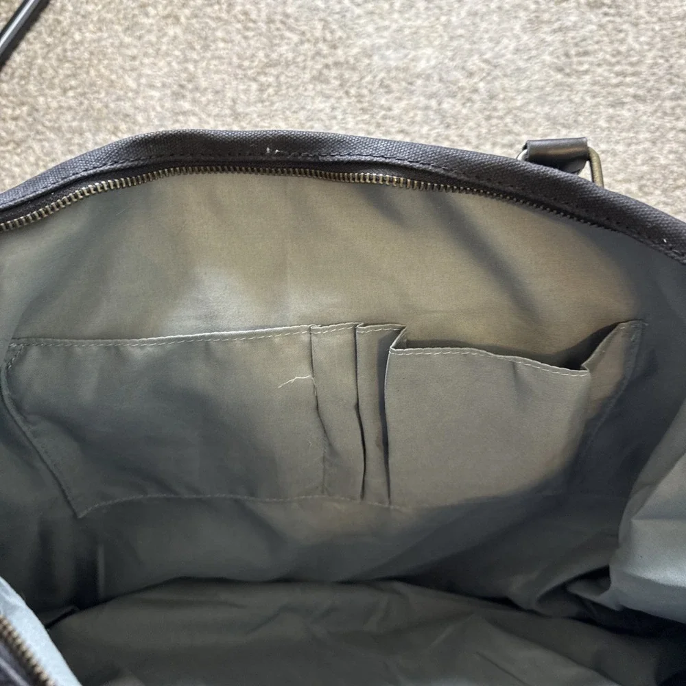 Soaeon‎ Duffle Bag Waterproof Canvas With Genuine Leather